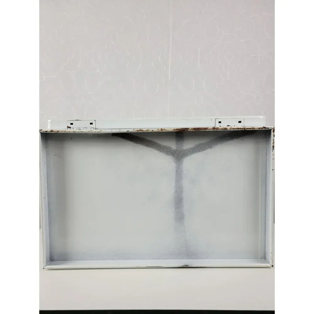 Vintage KCO Canada Bread Box White MCM Metal Retro Kitchen Storage Countertop